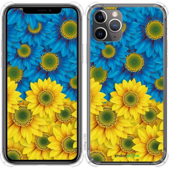 Чохол "Жовто-блакитні квіти" на iPhone 11 Pro Max