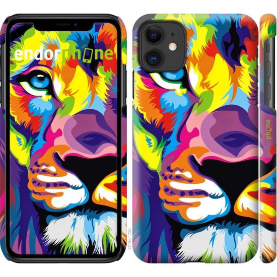 Чохол "Різнобарвний лев" на iPhone 11