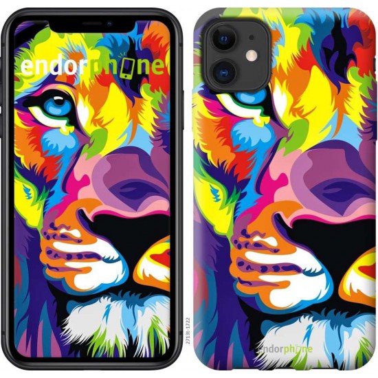 Чохол "Різнобарвний лев" на iPhone 11