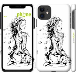 "Abstract girl" iPhone 11 case