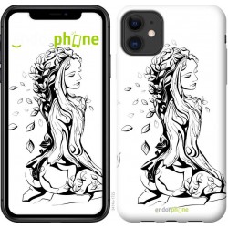 "Abstract girl" iPhone 11 case