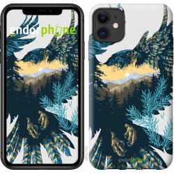 "Art eagle on the background of nature" iPhone 11 case