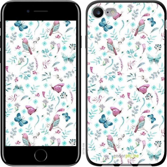 Чохол "Метелики і пташки" на iPhone 7