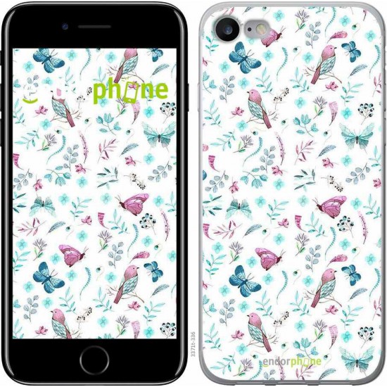 Чохол "Метелики і пташки" на iPhone 7