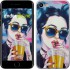 "Art girl with glasses" iPhone 7 case